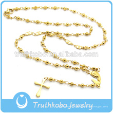 Bijoux Religieux De Mode Pour Le Coeur En Acier Inoxydable Perles Chapelet Religieux Collier Avec Le Charme De Marie Pour Les Résultats De Bijoux D&#39;or